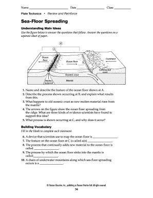 Sea Floor Spreading Worksheet Answers Kindle Editon