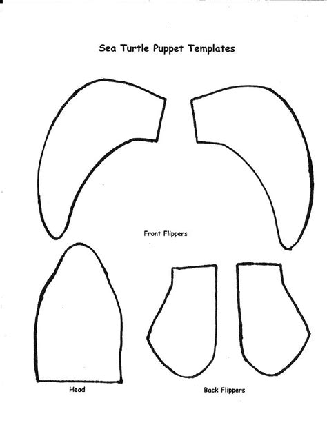 Sea Turtle Craft Template