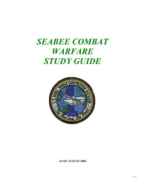 Seabee combat warfare study guide Ebook PDF