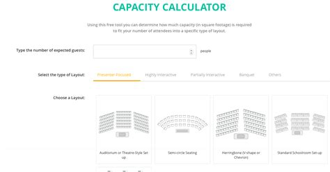 Seating Capacity Calculator: Optimize Your Venue's Layout