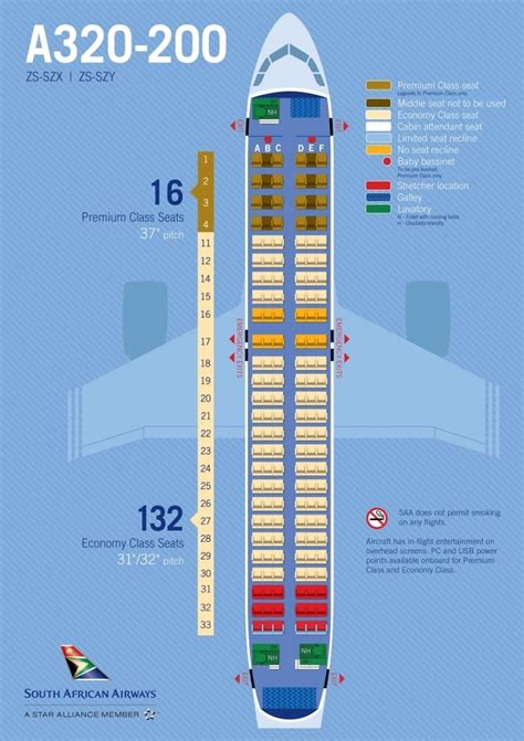 Seating Chart Airbus A320