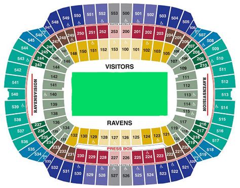 Seating Chart At M T Bank Stadium