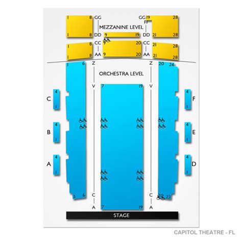 Seating Chart For Capitol Theater Clearwater