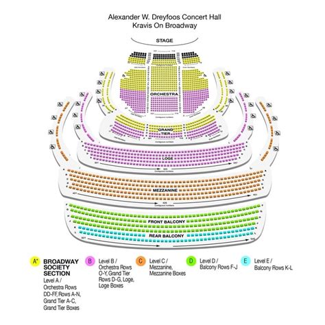 Seating Chart Kravis Center