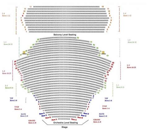 Seating Chart San Jose Performing Arts Center