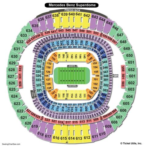 Seating Chart Superdome New Orleans