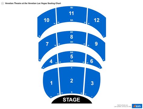 Seating Chart Venetian Theater