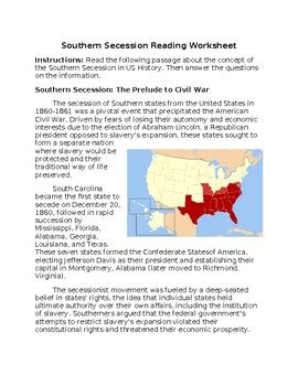 Secession Answer Key Reader