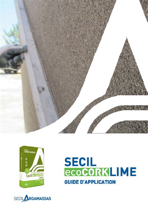 Secil ecoCORK Lime manuel application pdf Reader