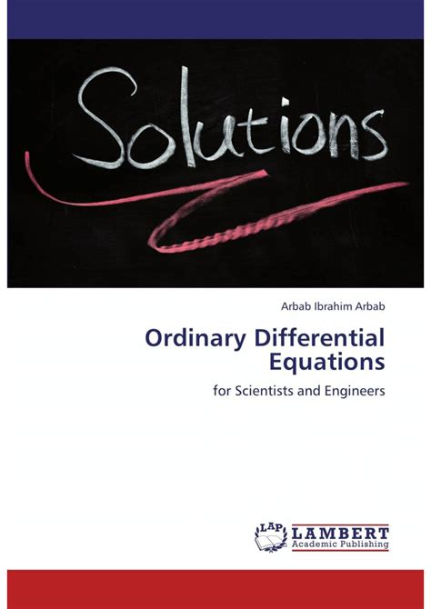 Second Course in Ordinary Differential Equations for Scientists and Engineers 1st Edition PDF