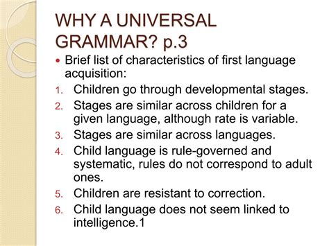 Second Language Acquisition and Universal Grammar Doc