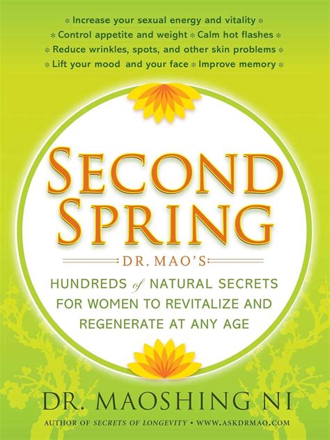 Second Spring Hundreds of Natural Secrets For Women to Revitalize and Regenerate At Any Age PDF