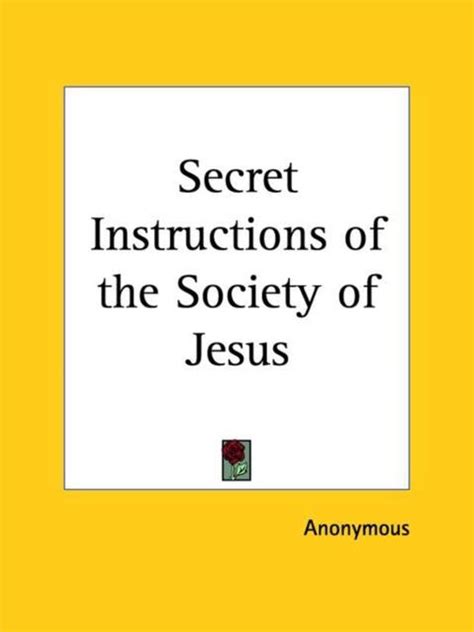 Secret Instructions of the Society of Jesus Reader