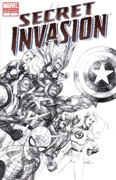 Secret Invasion 1 3rd Print Sketch Variant Cover Reader