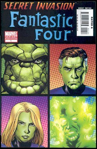 Secret Invasion Fantastic Four 2008 1 Negative Energy Skrull Variant Cover Doc