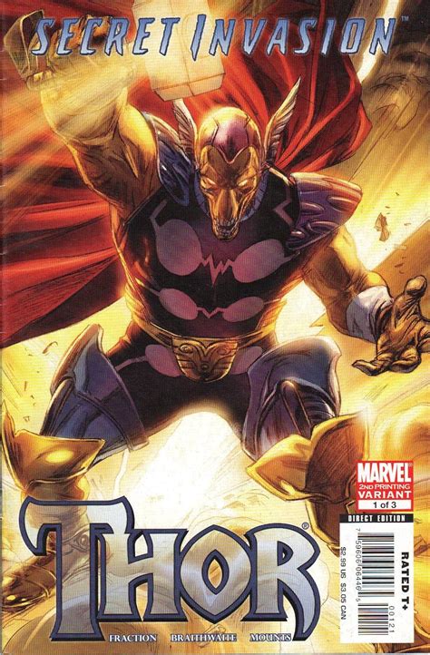 Secret Invasion Thor 1 2nd print variant Doc