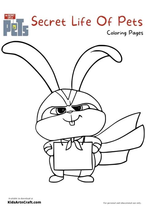 Secret Life Of Pets Coloring Pages Printable