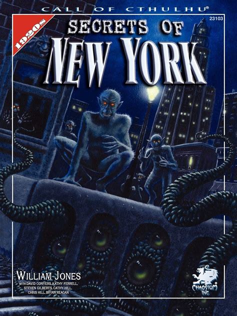 Secrets Of New York A Mythos Guide to the City That Never Sleeps Call of Cthulhu Horror Roleplaying Reader