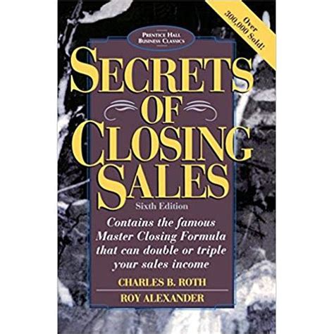 Secrets of Closing Sales 6th Edition Epub