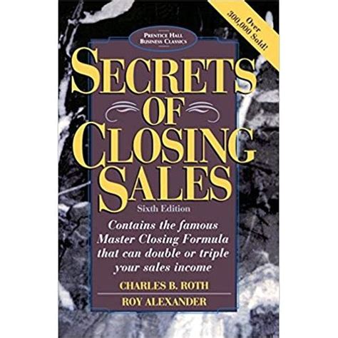 Secrets of Closing Sales 6th Edition Epub