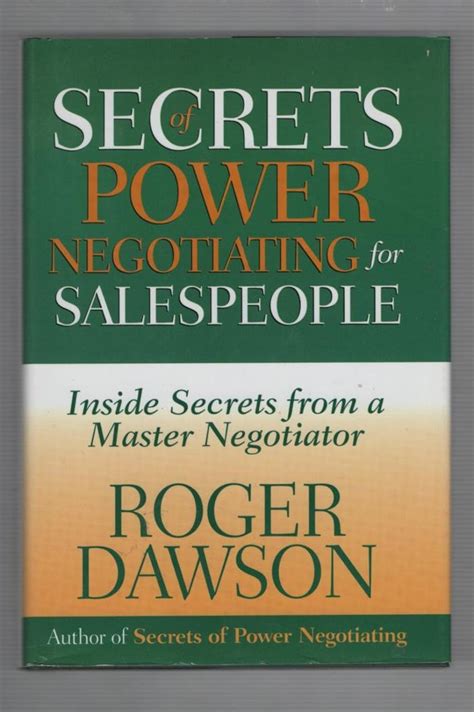 Secrets of Power Negotiating for Salespeople Inside Secrets from a Master Negotiator PDF