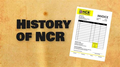 Section 1: NCR History