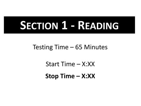 Section 1: Reading (75 minutes)