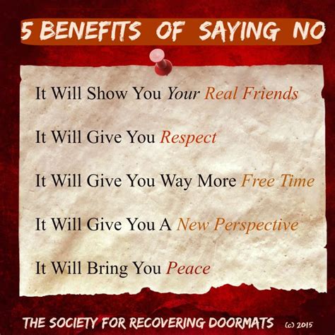 Section 1: The Benefits of Saying No