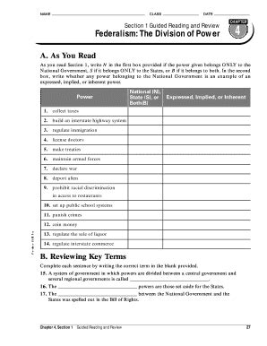 Section 1 Guided Answer Key PDF