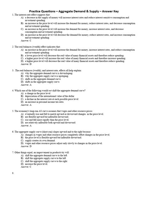 Section 1 Quiz Understanding Demand Answer Key Reader