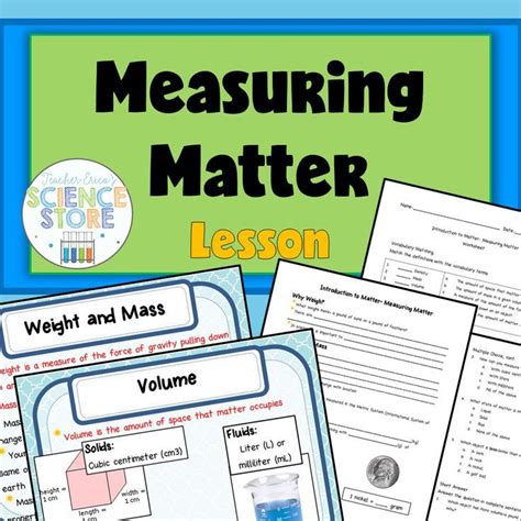 Section 101 Measuring Matter Answers PDF