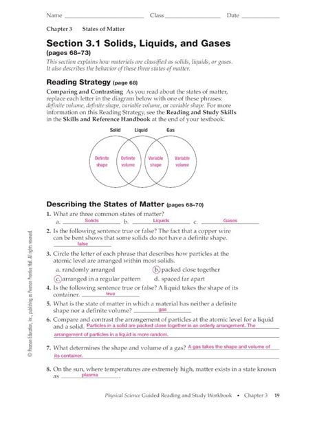 Section 123 Liquids And Solids Answers Reader