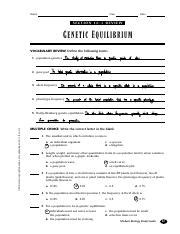 Section 16 1 Review Genetic Equilibrium Answers Epub