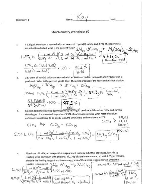 Section 2 Stoichiometry Answers Reader