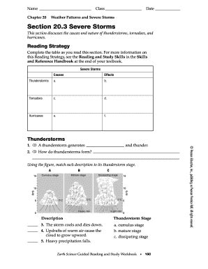 Section 20 3 Severe Storms Answers PDF