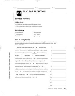 Section 251 Nuclear Radiation Answers PDF