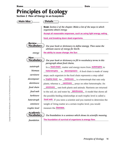 Section 3 1 What Is Ecology Answers Kindle Editon