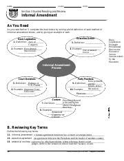 Section 3 Guided Reading And Review Informal Amendment Answers Reader