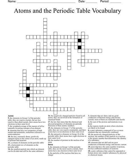 Section 3 Reinforcement The Periodic Table Word Search Answers Reader