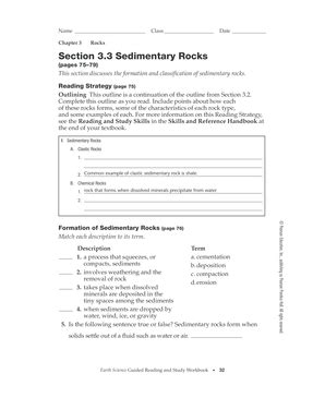 Section 33 Sedimentary Rocks Answers Kindle Editon