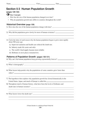 Section 5 3 Human Population Growth Answers Reader