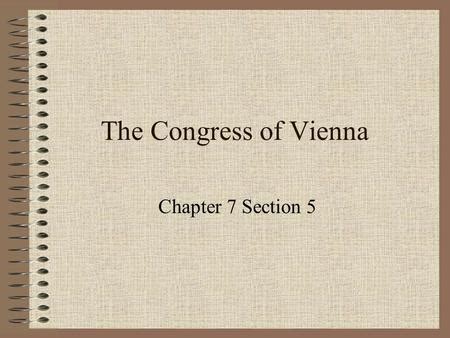 Section 5 Congress Of Vienna Answer Key PDF