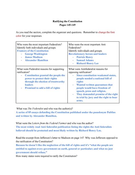 Section 5 Guided Review Ratifying Constitution Answers Kindle Editon