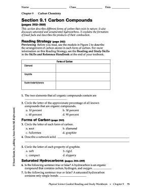 Section 9 1 Carbon Compounds Answers Kindle Editon