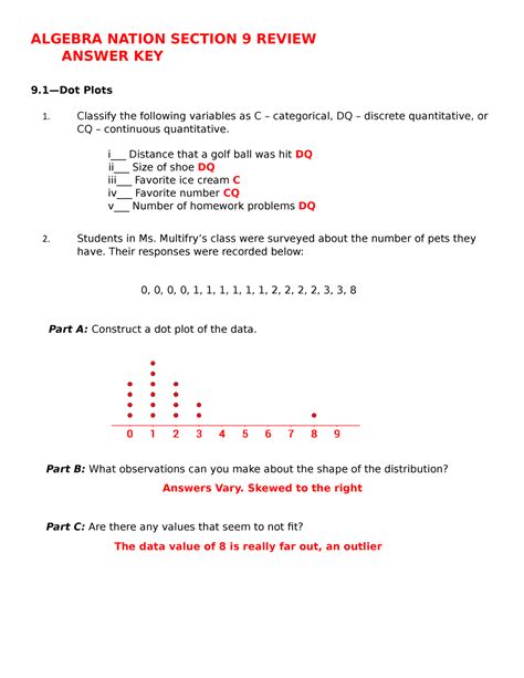 Section 9 1 Review Answers Doc