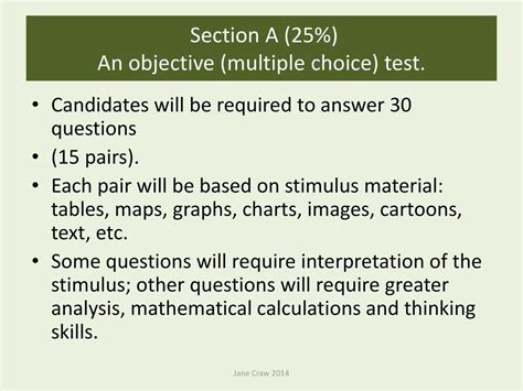 Section A: Objectives (Multiple Choice)