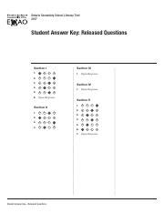 Section A: Released Questions and Solutions