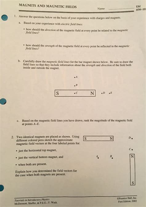 Section Magnets And Magnetic Fields Answers Reader