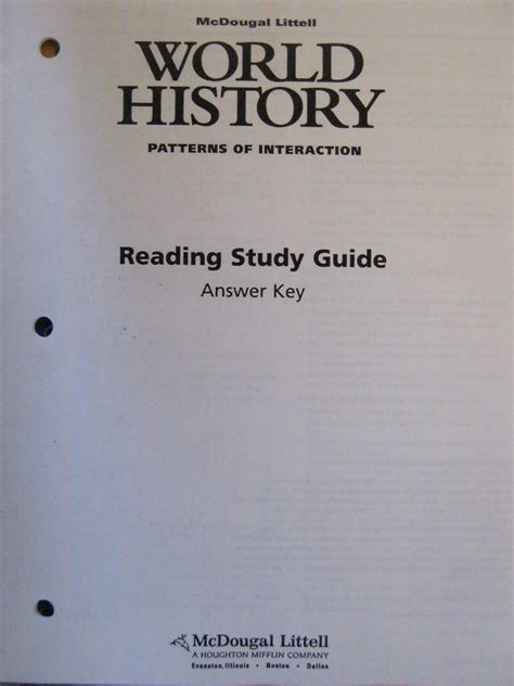 Section Review Answers World History Holt Mcdougal Reader