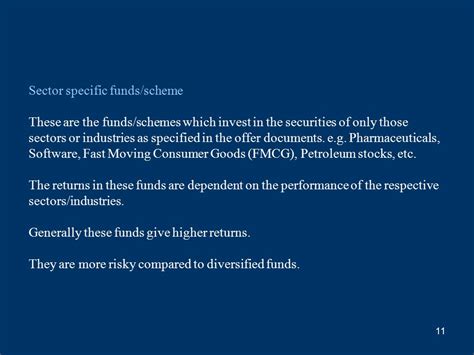 Sector-Specific Funds: